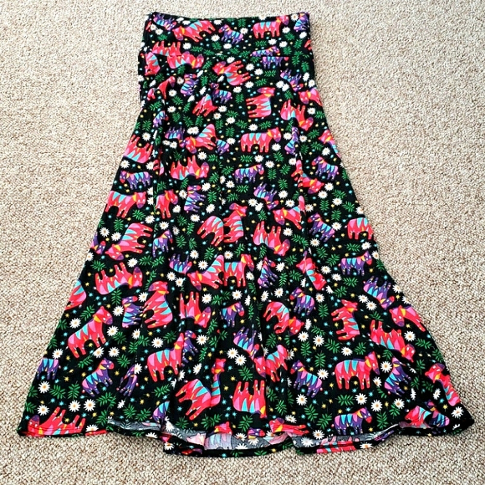 Lularoe zebra maxi skirt NWOT